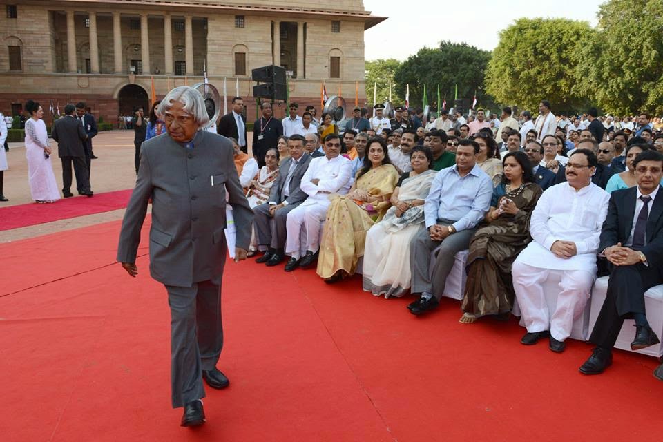 A.P.J.Abdul kalam attended Narendra Modi's Swearing Ceremony