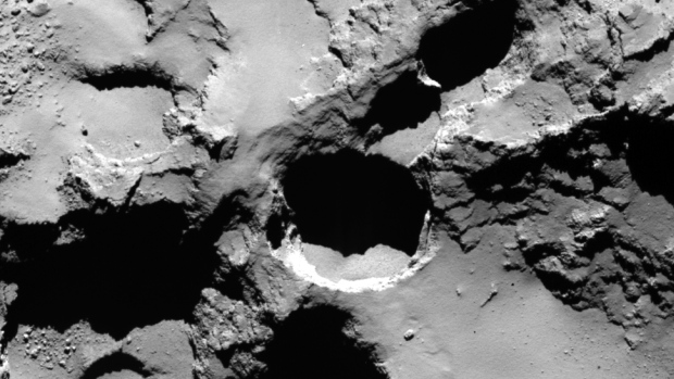 Scientists are surprised as Rosetta finds pits on the comet