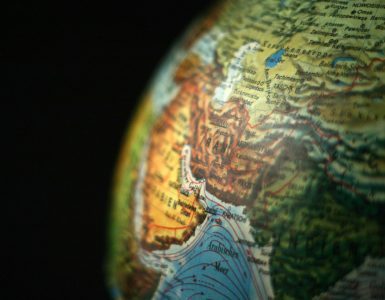 Iran on world map