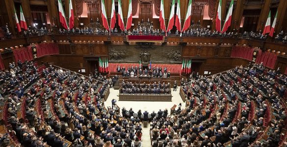 a picture of join session of Italian parliament