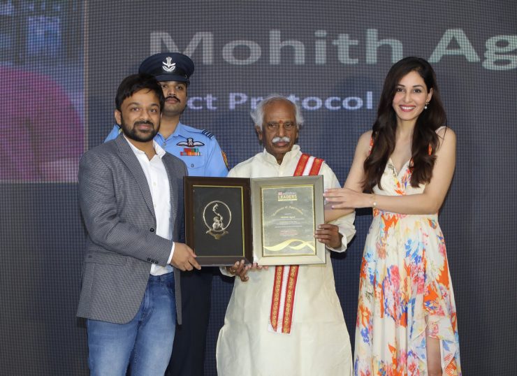 mohith agadi, the founder of fact protocol, has received entrepreneur of the year award at ET inspiring leaders - north 2024.